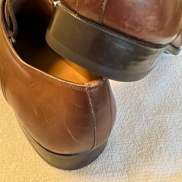 Magnanni Fancy Leather Oxford Size 10 M Brown/Walnut